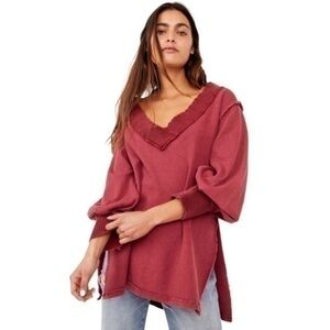 New with Tags Free People Oversized Knitted Long Sleeve